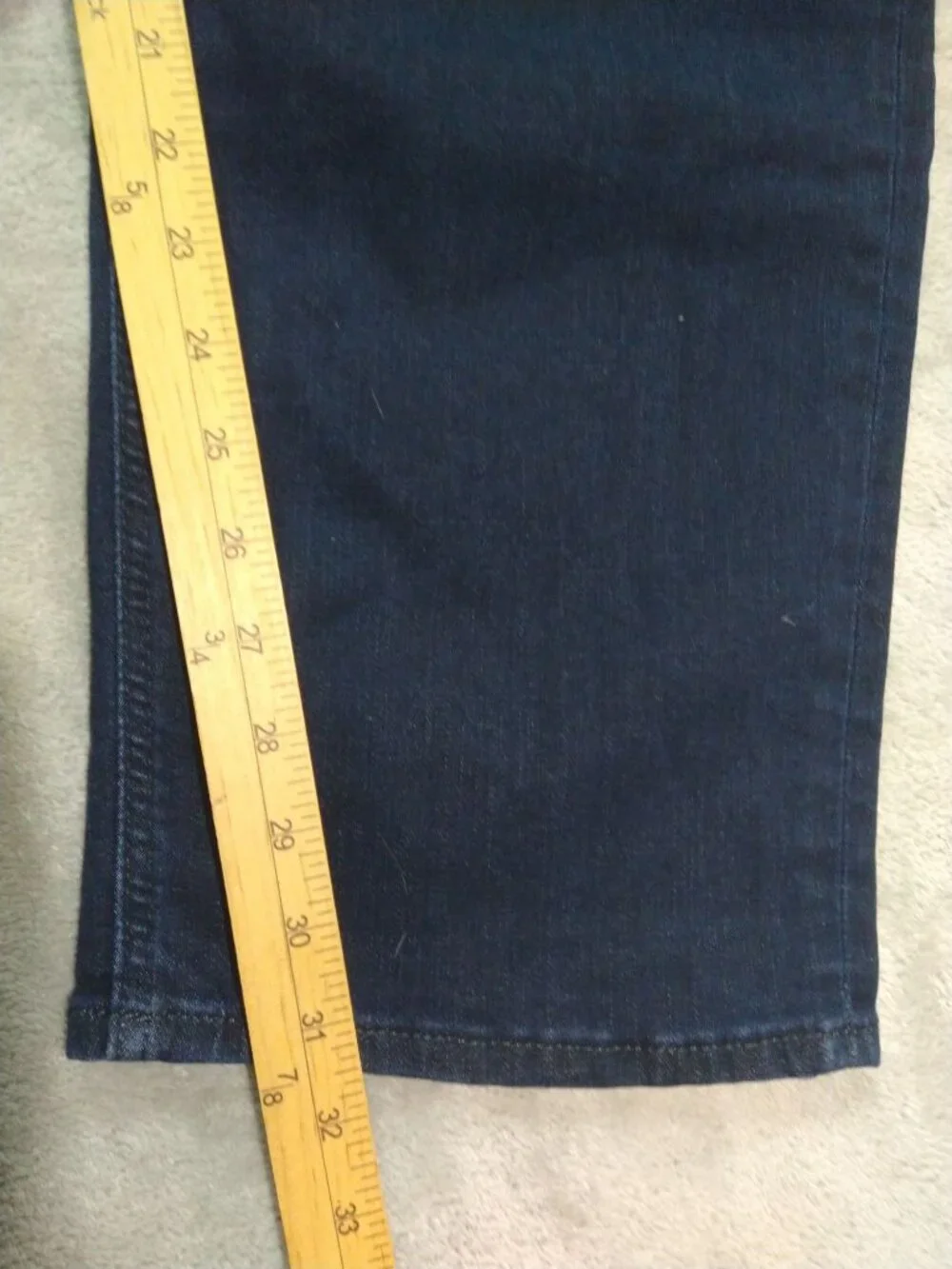 Banana Republic Jeans Mens 42x32 Blue Denim Traveler Straight Fit Stretch Dark